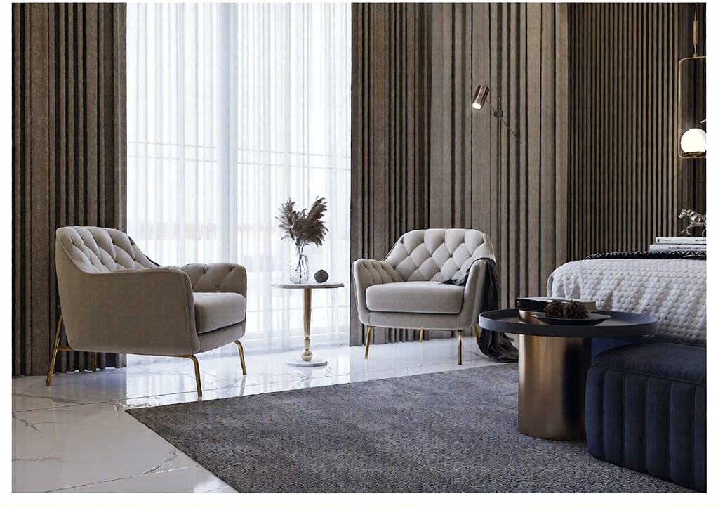 557- Bed Room …. Interior Design, Size(5.30mx5.30m) - Image 4