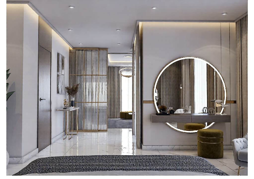 557- Bed Room …. Interior Design, Size(5.30mx5.30m) - Image 5