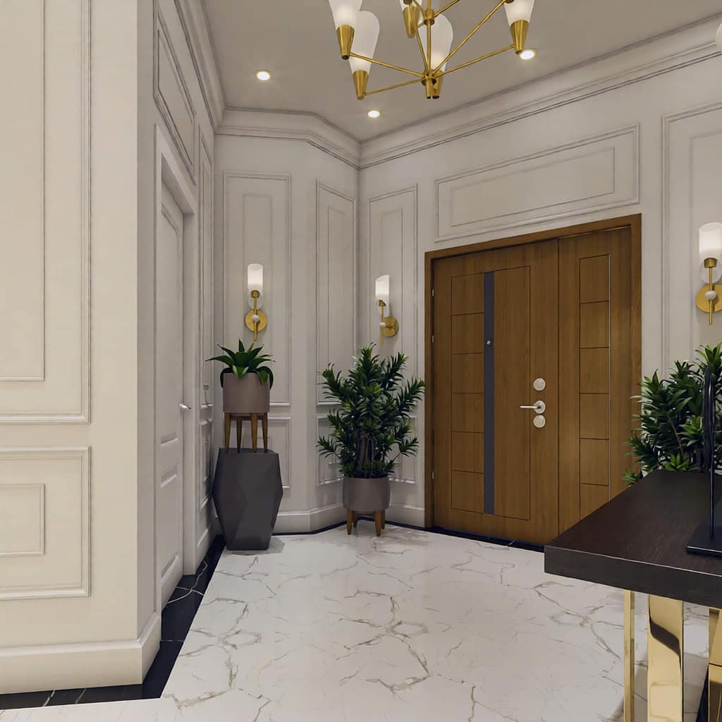 521 family hall interior design,size (7.30mx5.80m)