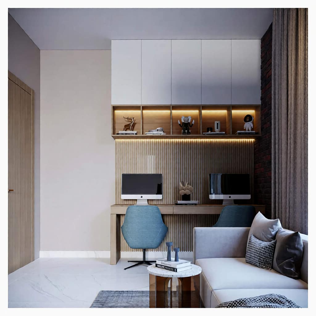 527 bed room interior design,size (5.10mx4.00m)