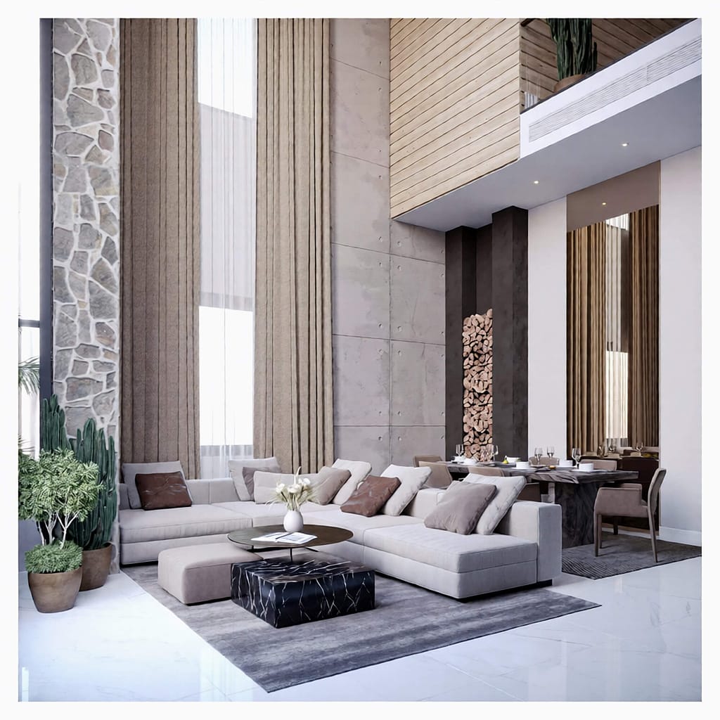 523 family hall interior design,size (5.50mx6.00m)