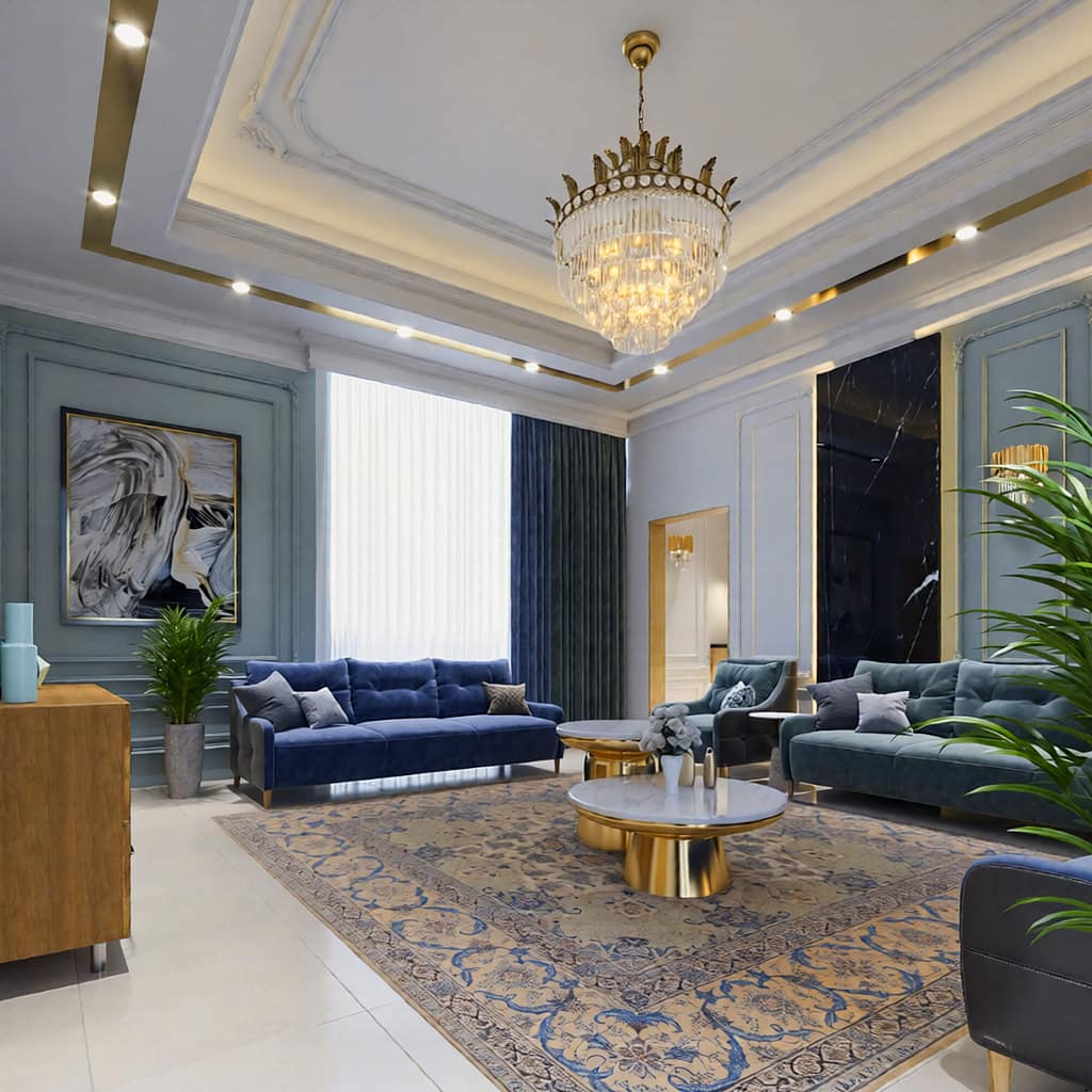 512 modern guest room interior design, size (5.20mx6.00m)