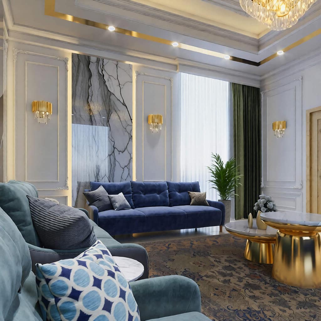 512 modern guest room interior design, size (5.20mx6.00m)