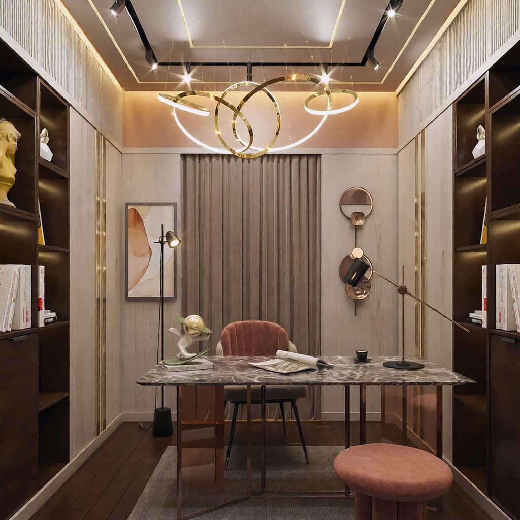 502 modren office interior design, size (3.00mx3.00m)