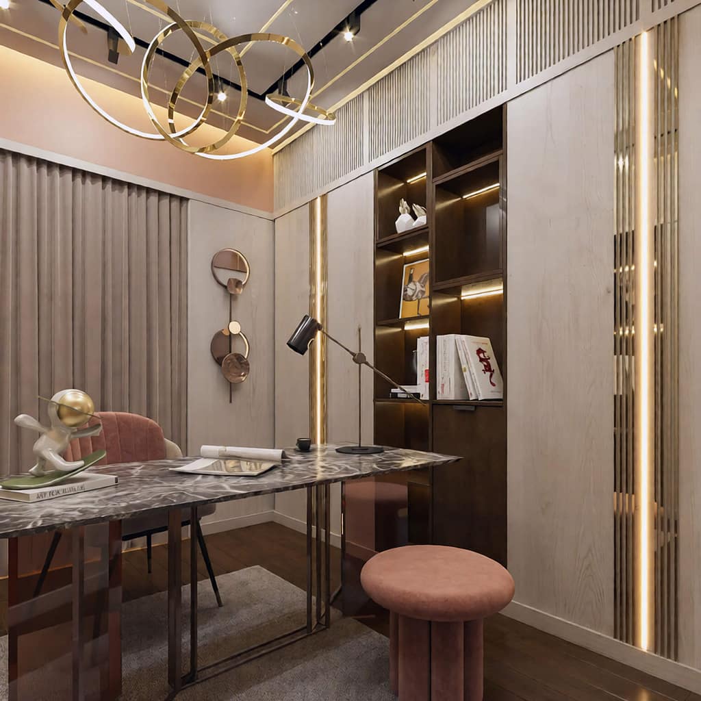 502 modren office interior design, size (3.00mx3.00m)