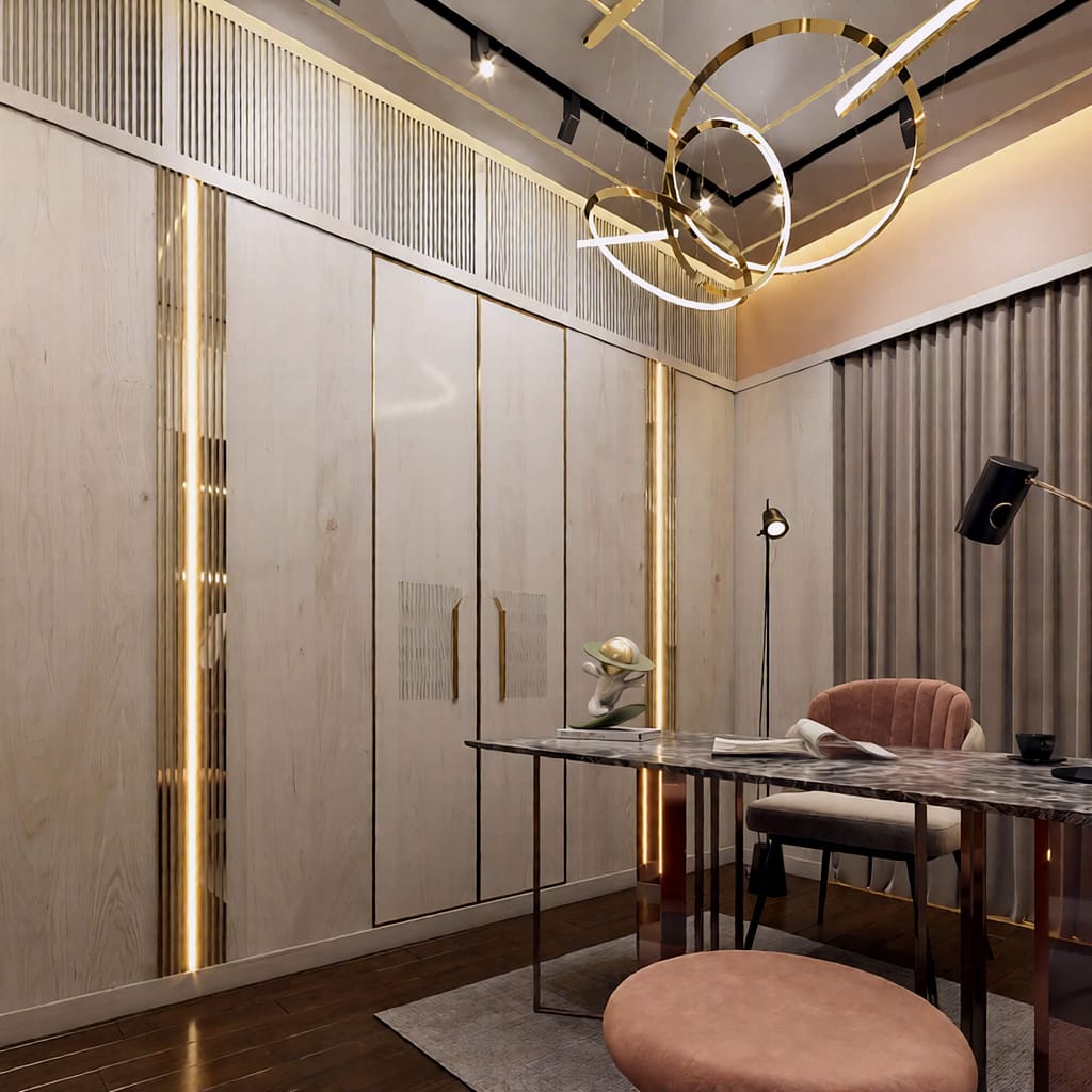 502 modren office interior design, size (3.00mx3.00m)