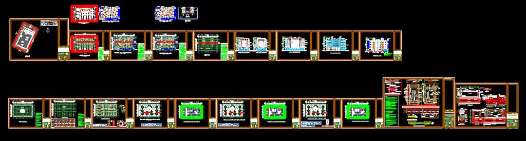 1005 5 floor building design ,plot size (21mx35m)