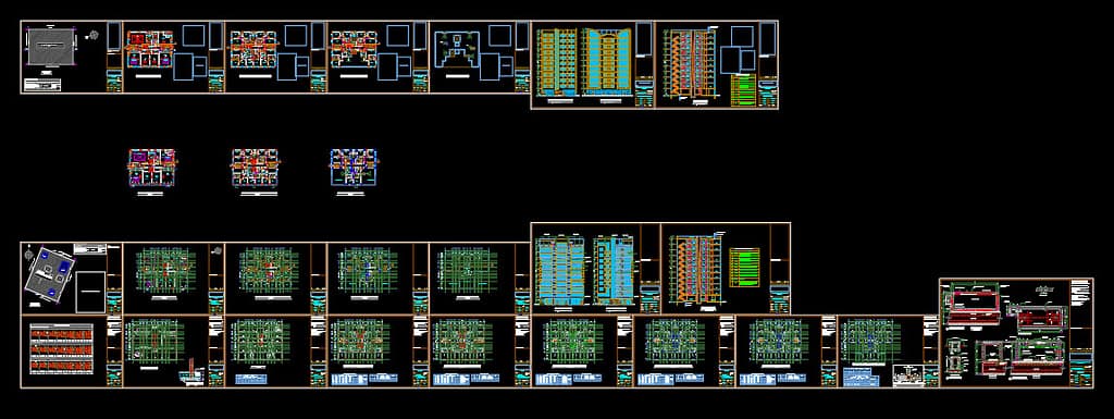 1002 11 floor building design ,plot size (25mx20m)