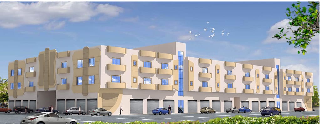 1011 3 floor industrial building design,plot size (50mx100m)