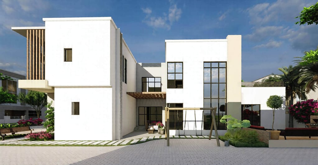 two floor modern house design , plot size 20 m x 30 m (copy)