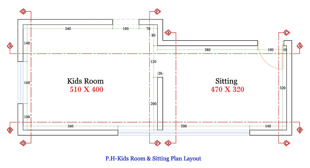 522 bed room interior design,size (5.00mx6.00m) (copy)