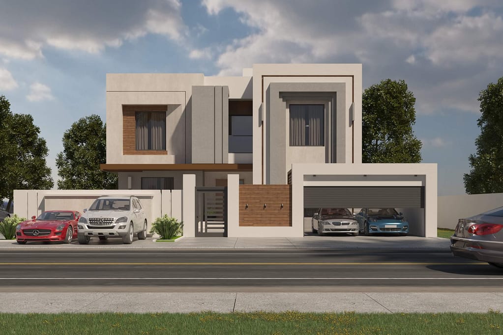three floor modern house design,(45 houses)