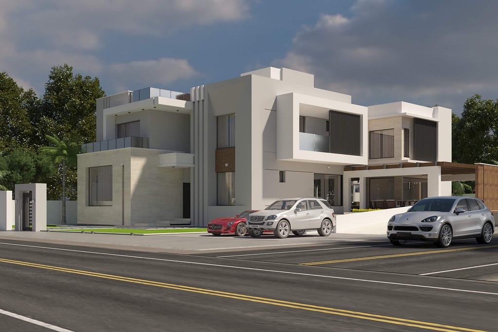33 three floor modern house design,plot size (20mx30m) (copy)