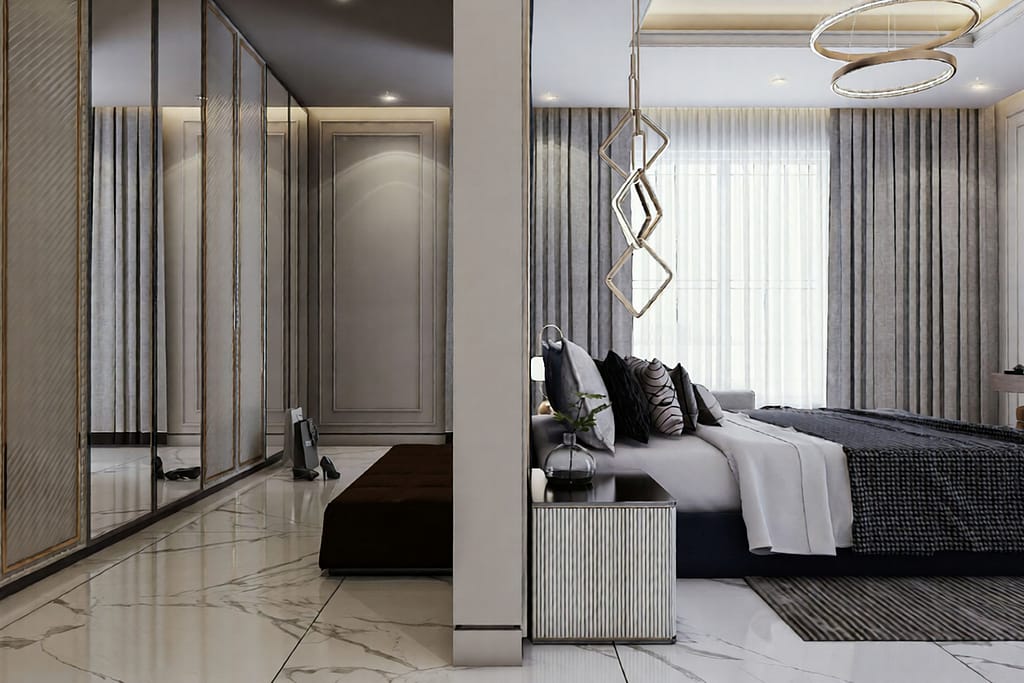 542 bed room interior design,size (5.00mx4.80m) (copy)
