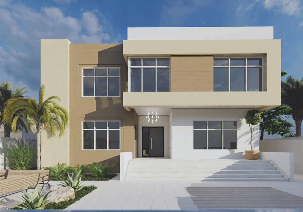 two floor modern house design , plot size 20 m x 30 m (copy)
