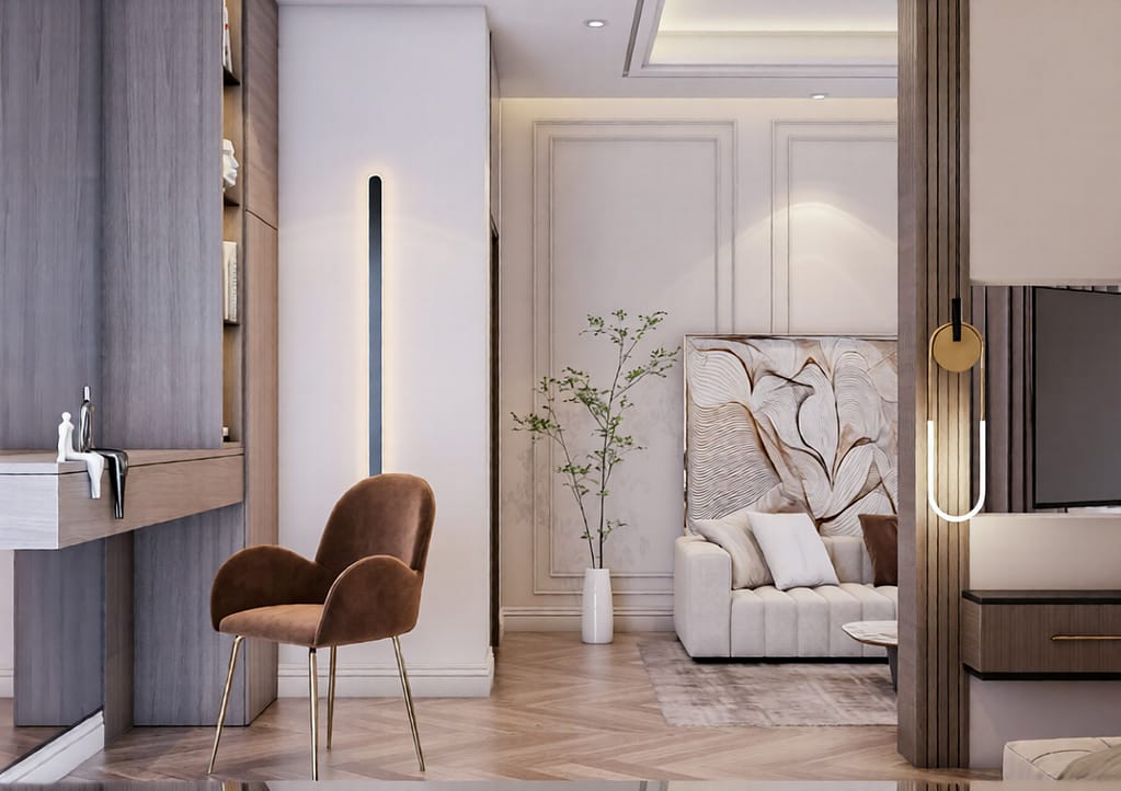 530 bed room interior design,size (5.20mx6.90m)