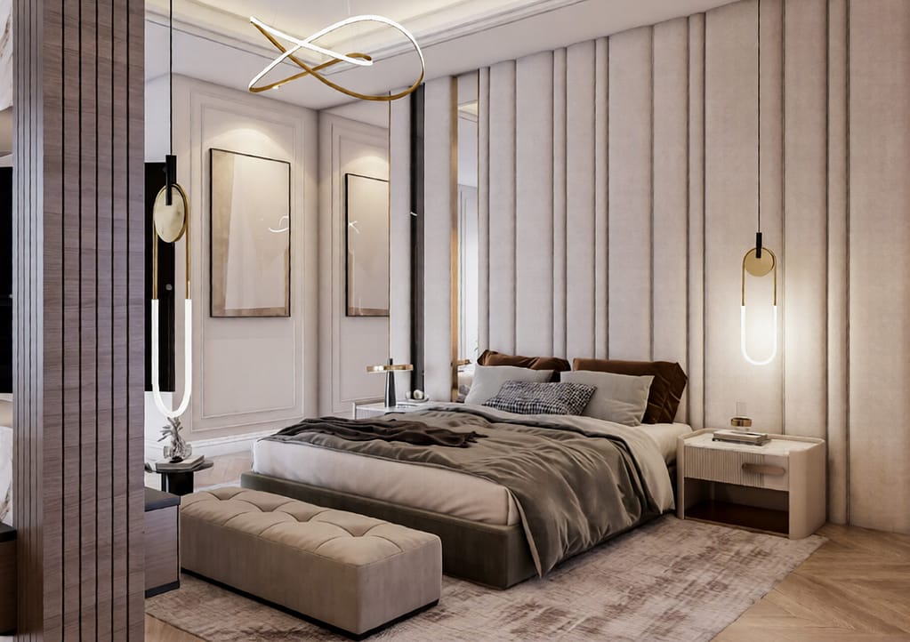 530 bed room interior design,size (5.20mx6.90m)