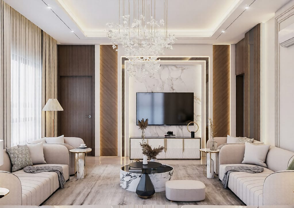 548 family hall interior design,size (6.00mx5.50m) (copy)