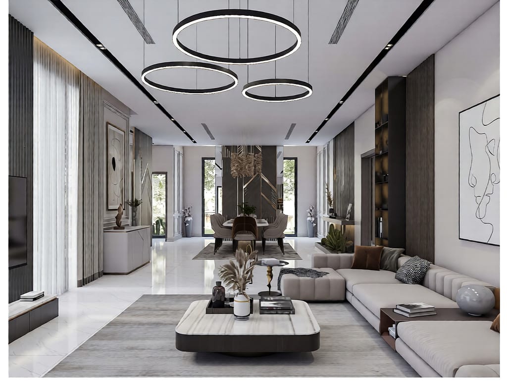 531 family hall interior design,size (5.20mx7.00m)