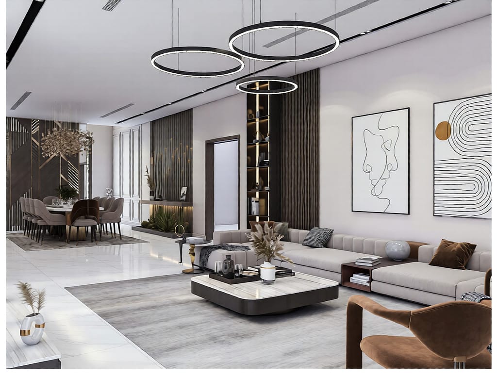 531 family hall interior design,size (5.20mx7.00m)