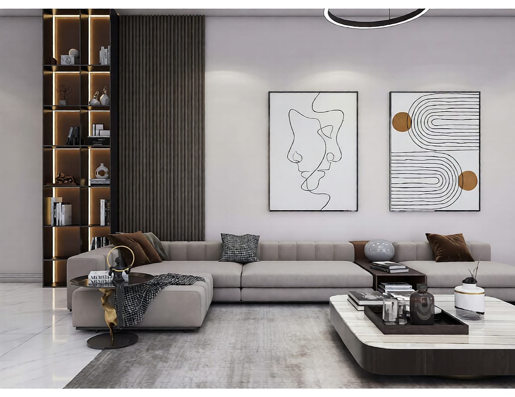 531 family hall interior design,size (5.20mx7.00m)