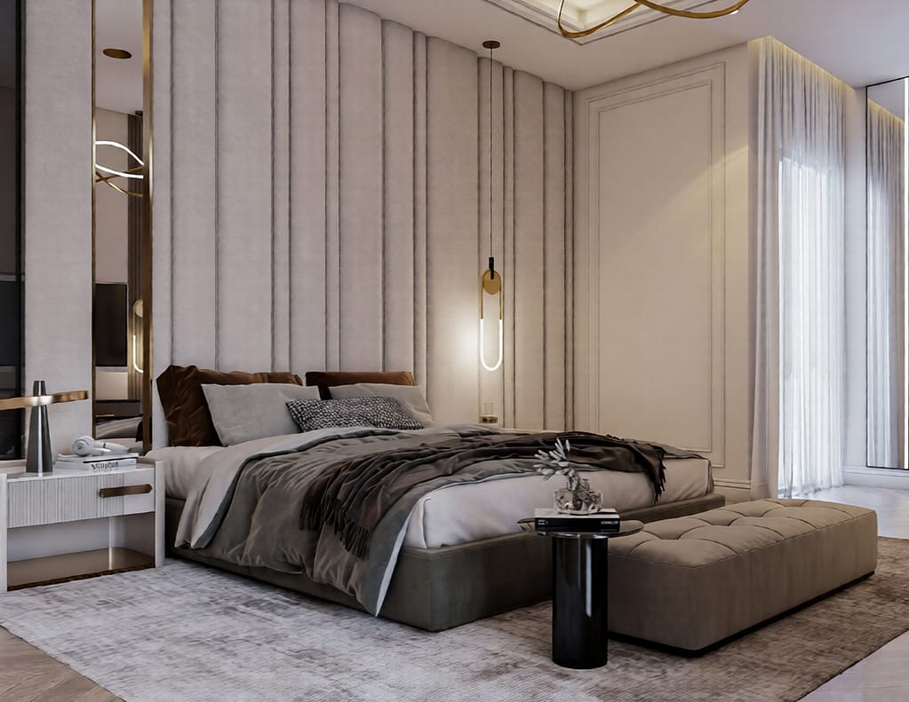 530 bed room interior design,size (5.20mx6.90m)