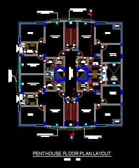 1003 12 floor building design ,plot size (20mx25m)