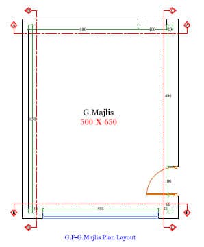 529 guest room interior design,size (6.00mx5.00m) (copy)