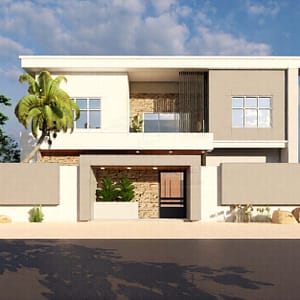 two floor modern house design , plot size 20 m x 30 m (copy)