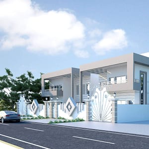 two floor modern house design , plot size 20 m x 30 m (copy)