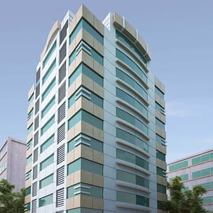 1003 12 floor building design ,plot size (20mx25m)