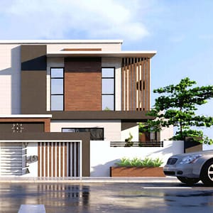two floor modern house design , plot size 20 m x 30 m (copy)