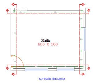 548 family hall interior design,size (6.00mx5.50m) (copy)