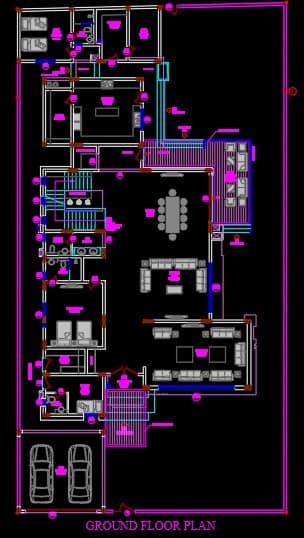 three floor modern house design,plot size( 22 m x 32 m)