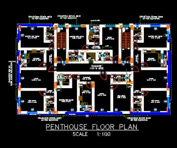 1005 5 floor building design ,plot size (21mx35m)