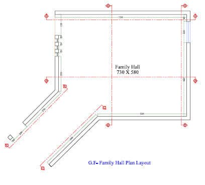 515 family hall interior design,size (4.30mx7.20m) (copy)