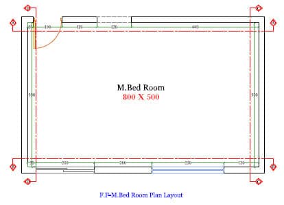 535 guest room interior design,size (5.00mx6.50m) (copy)
