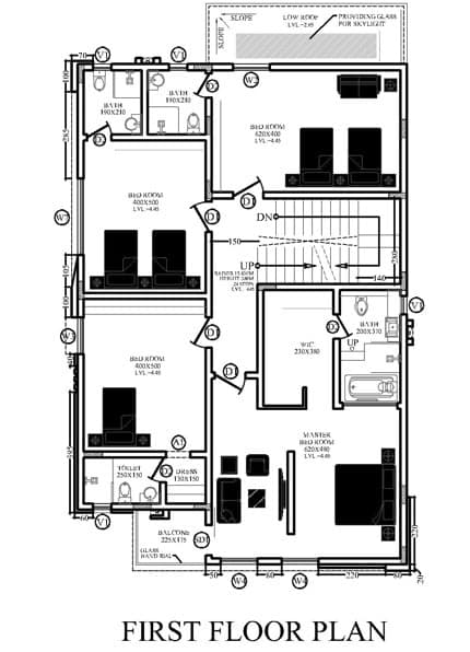 31 three floor modern house design,plot size (20mx20m)