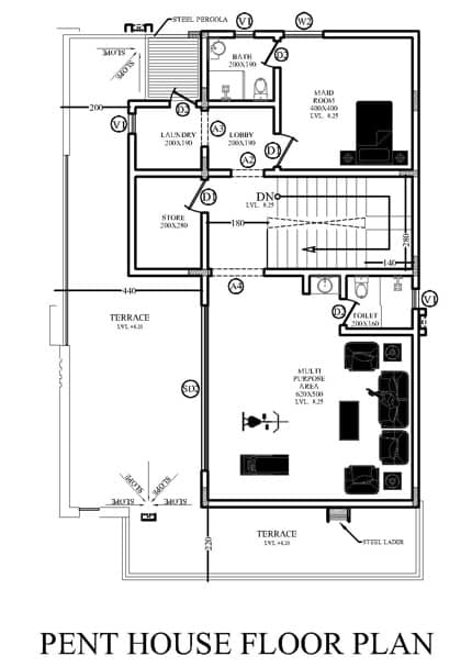 31 three floor modern house design,plot size (20mx20m)