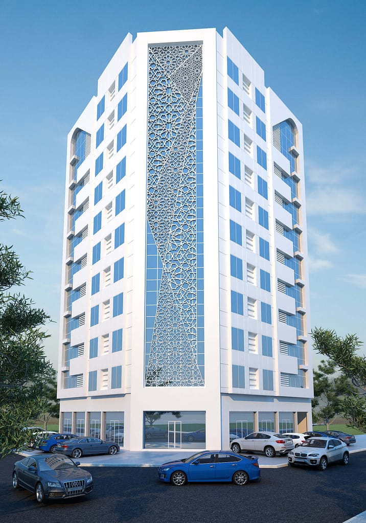 1009 12 floor building design ,plot size (20mx20m)