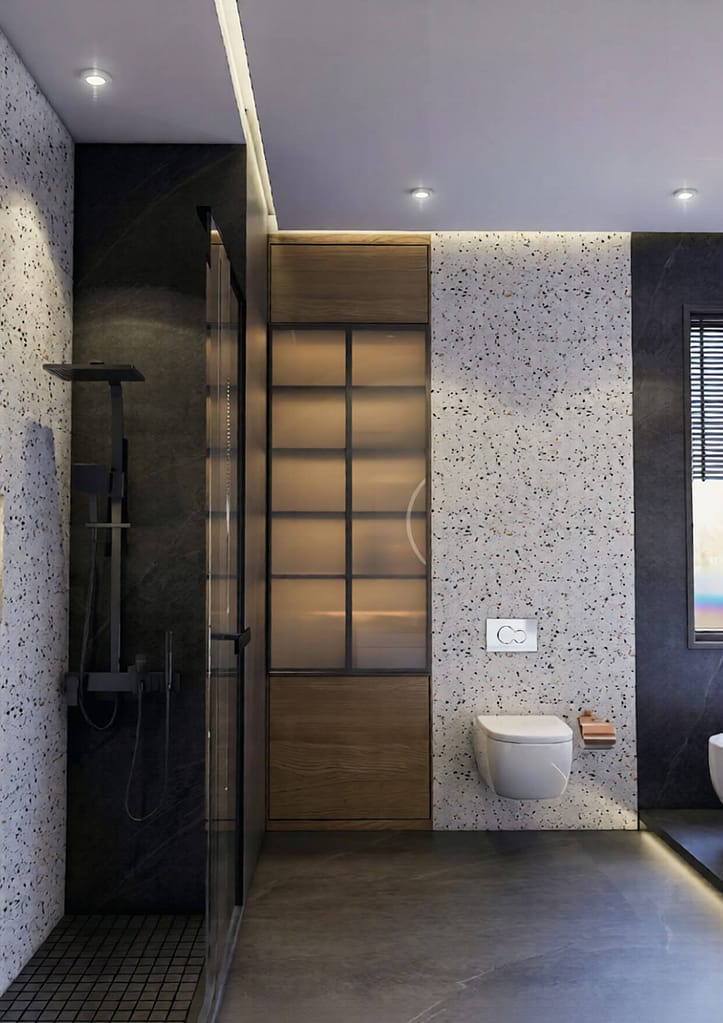 517 bath interior design,size (2.80mx4.40m)