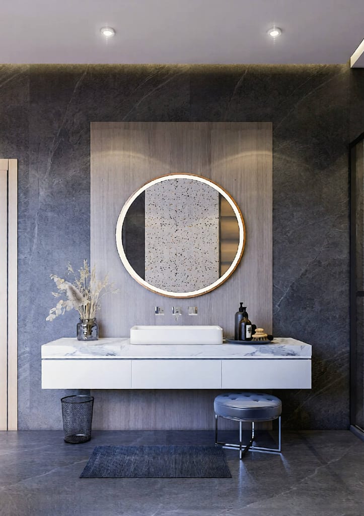 517 bath interior design,size (2.80mx4.40m)