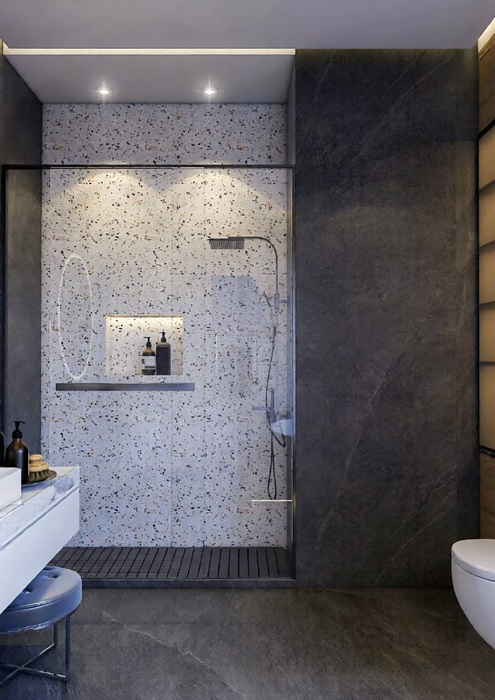 517 bath interior design,size (2.80mx4.40m)