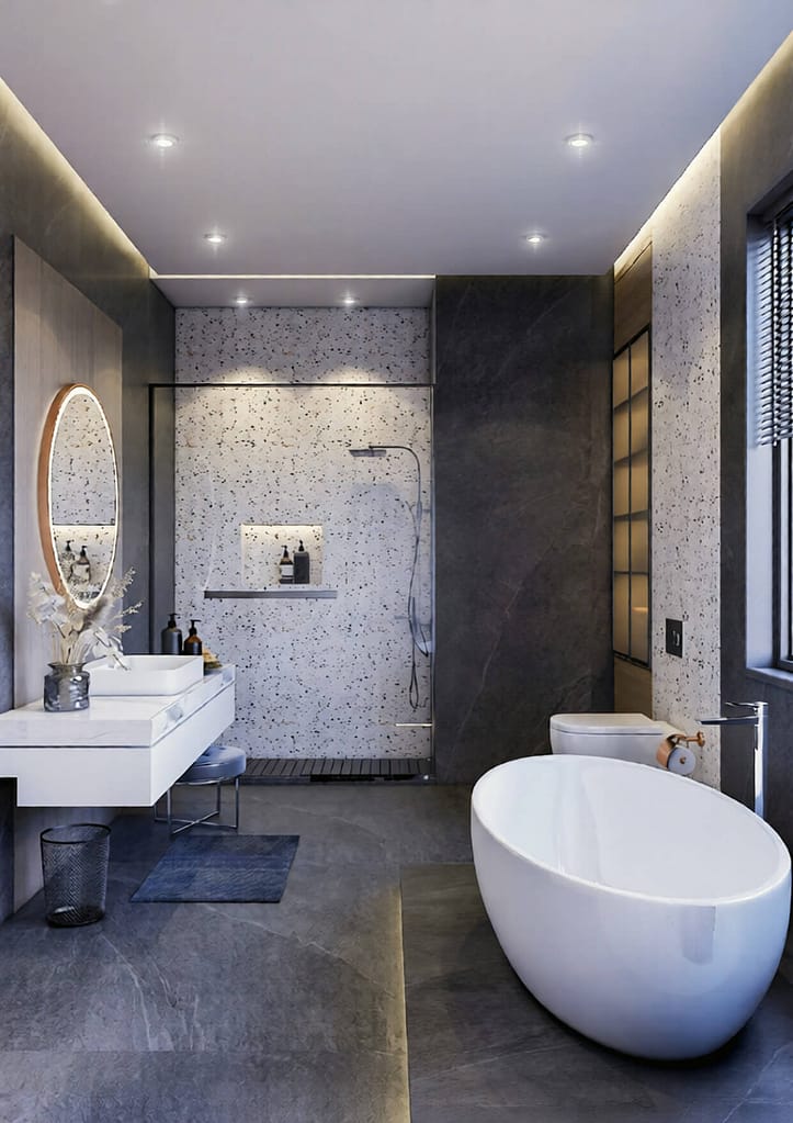 517 bath interior design,size (2.80mx4.40m)