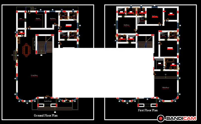 two floor modern house design , plot size 18 m x 30 m
