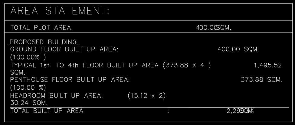 1007 7 floor building design ,plot size (25mx20m)